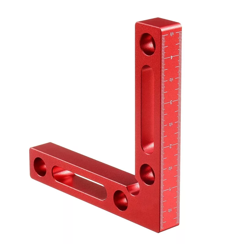 90 degree right angle positioning square clamp ruler