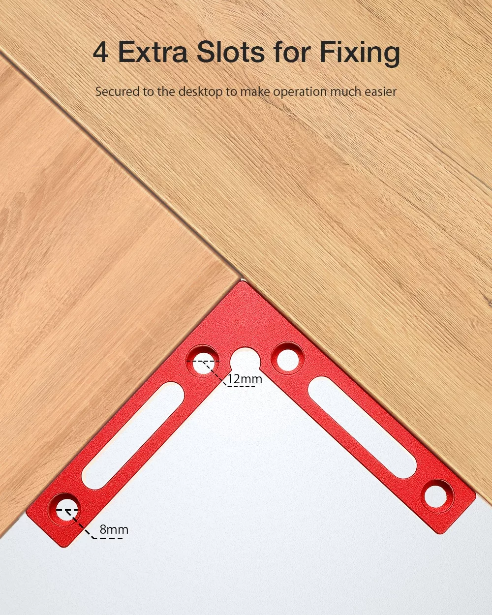 right angle square clamp ruler for woodworking